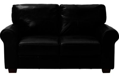 Heart of House Salisbury Regular Leather Sofa - Black